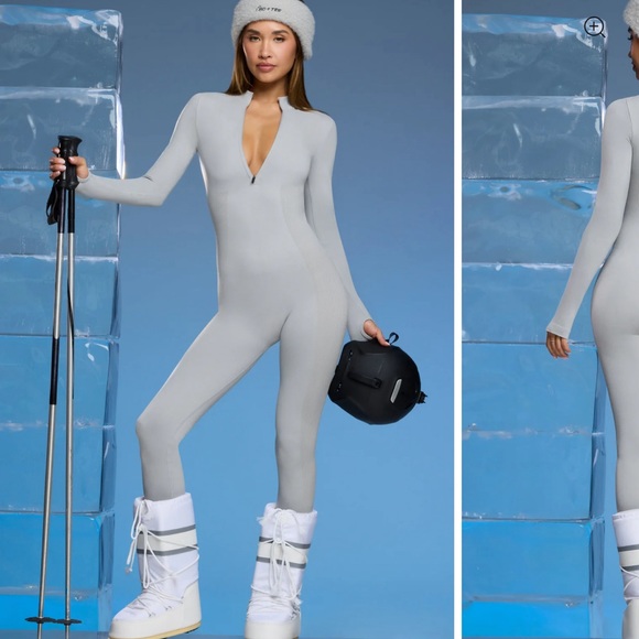 Super sculpt base layer jumpsuit in light grey size medium - Picture 2 of 2